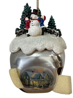Vtg Thomas Kinkade Blessings of Christmas Sleigh Bells Ornament Collection 2006